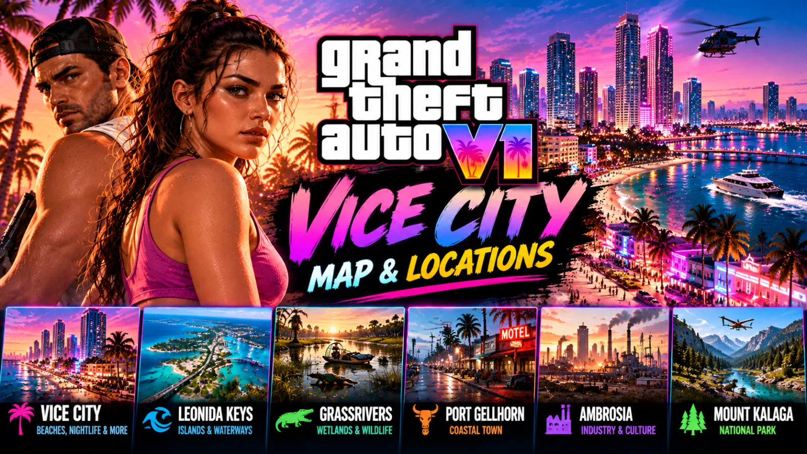 GTA 6 Vice City: Map, Locations, Landmarks and Everything We Know