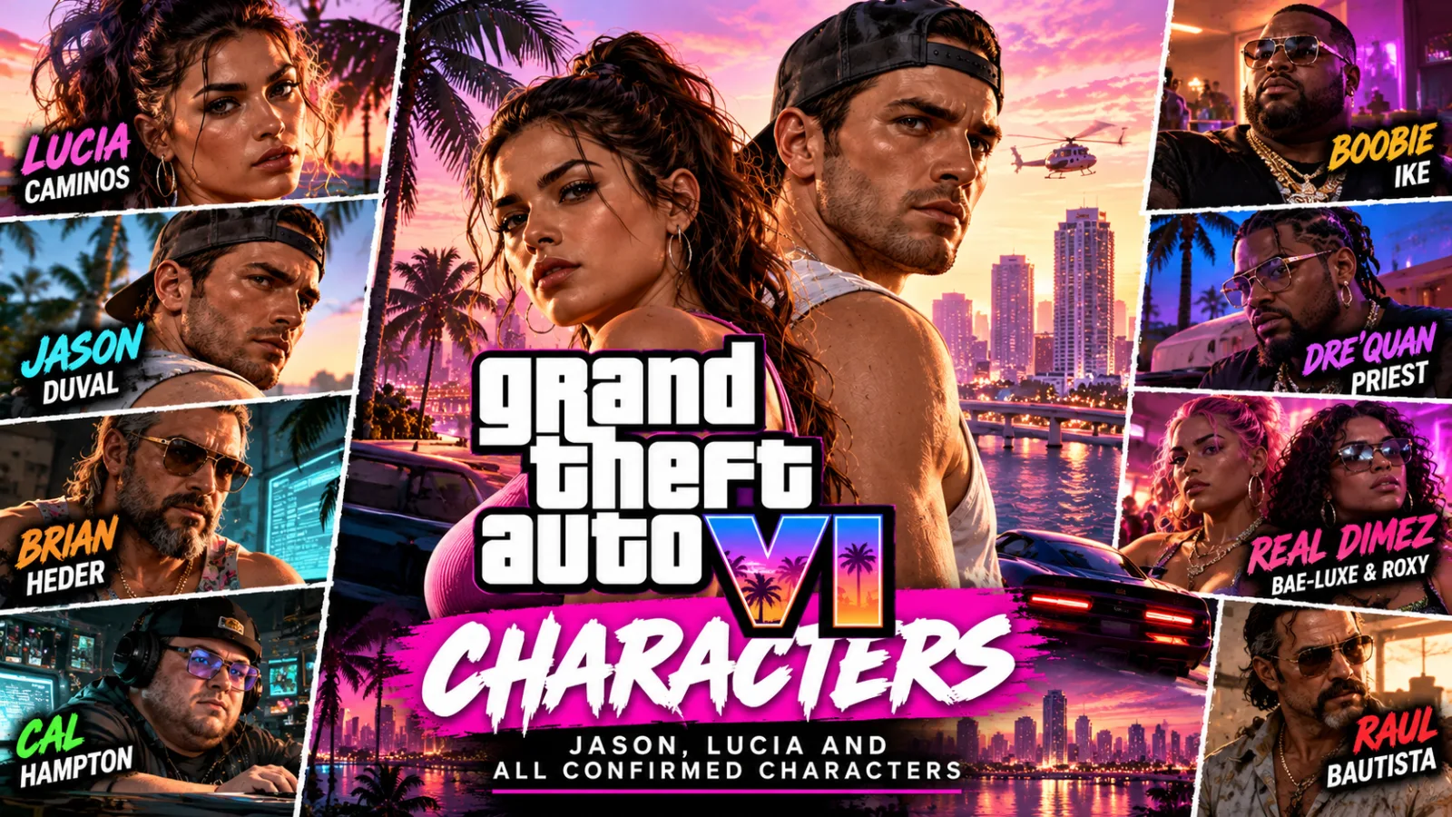 GTA 6 Characters: Jason, Lucia and All Confirmed Characters