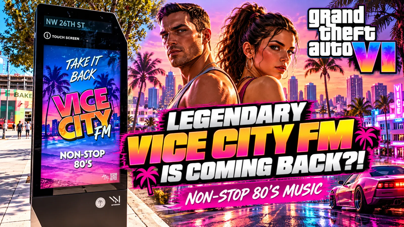 Vice City FM Returning in GTA 6? Miami Billboards Spark Radio Station Rumors